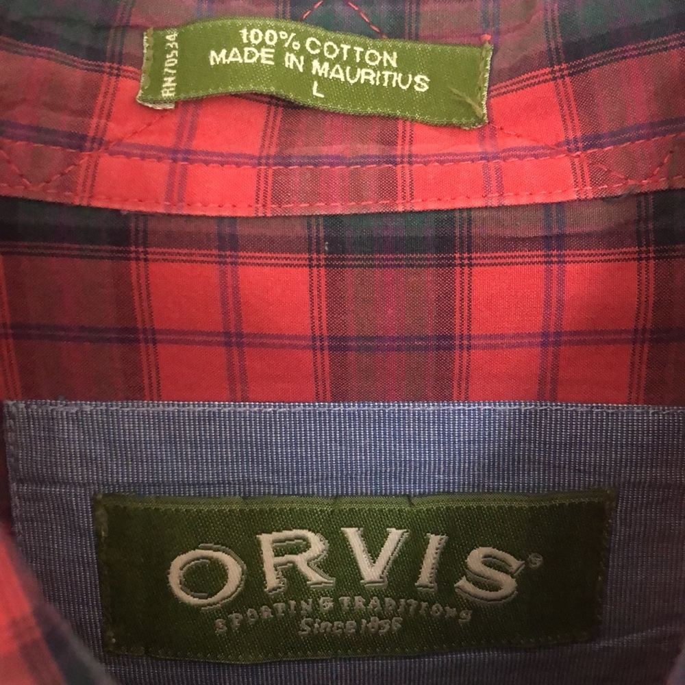 Orvis Plaid Button Down Shirt - Picture 4 of 10